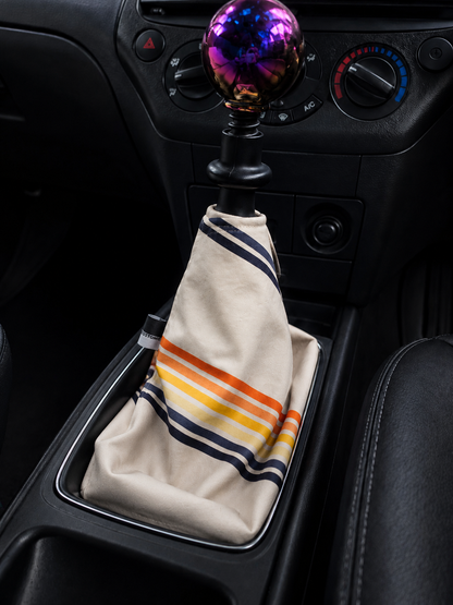 Retro Stripes Gear Shift Boot Cover - Tie Edition